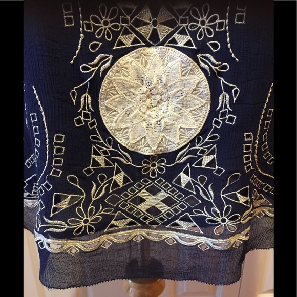 Calypso St Barth Stunning Silk Embroidered Dress - Picture 3 of 8